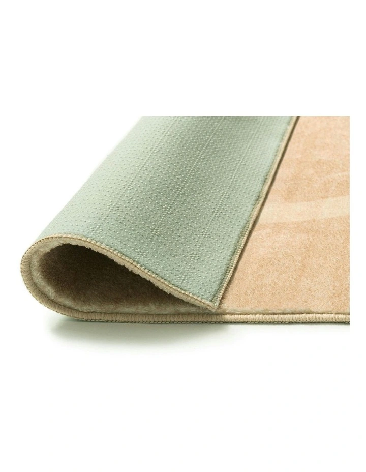 Larsa Abstract Washable Rug in Beige image 4