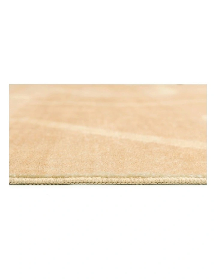Larsa Abstract Washable Rug in Beige image 6