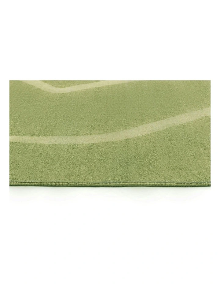Odessa Abstract Washable Rug in Green image 3