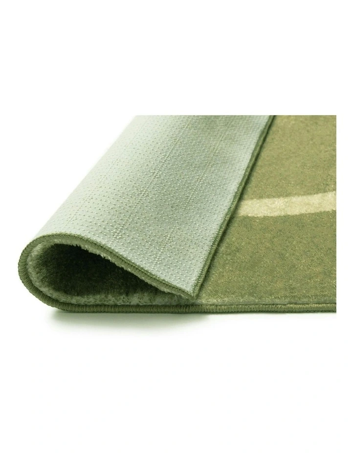 Odessa Abstract Washable Rug in Green image 4