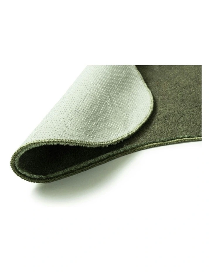 Sandara Scallop Washable Rug in Olive image 4