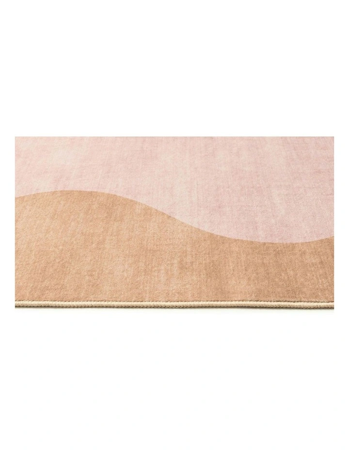 Zamora Wave Washable Rug in Multi image 3