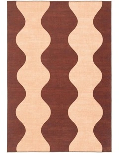 Merida Wave Washable Rug in Multi