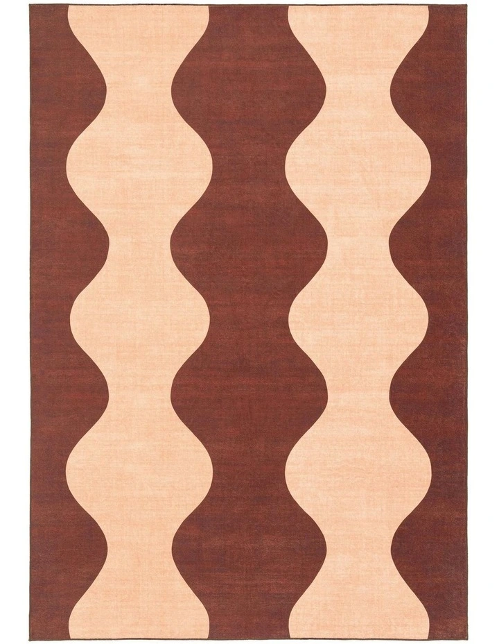 Merida Wave Washable Rug in Multi image 1