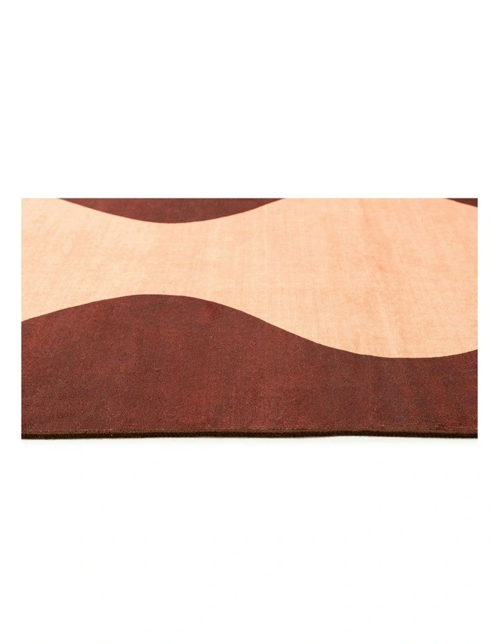 Merida Wave Washable Rug in Multi image 3