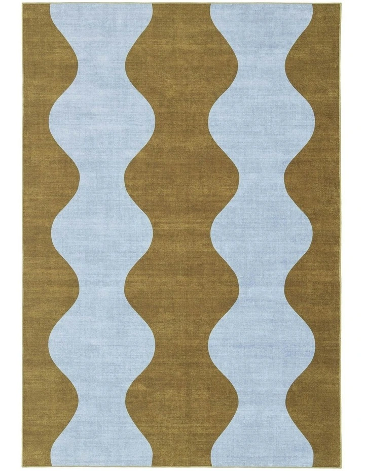 Carmona Wave Washable Rug in Multi image 1
