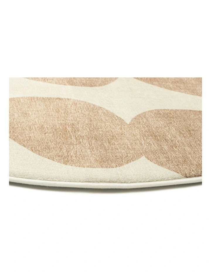 Lexa Abstract Rollie Pollie Round Playmat in Beige and Light Beige image 2