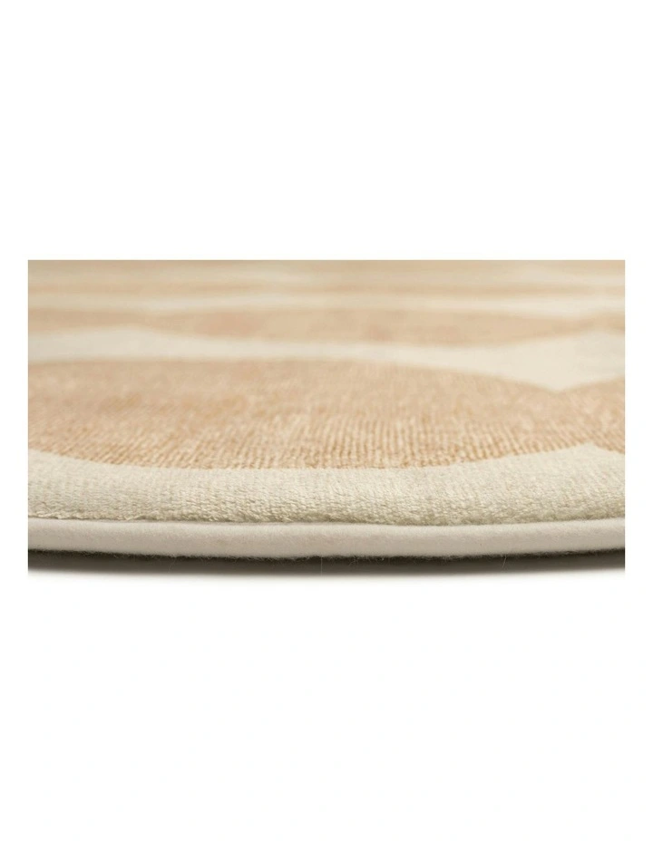 Lexa Abstract Rollie Pollie Round Playmat in Beige and Light Beige image 5