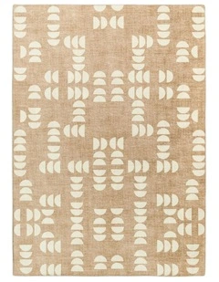Alba Geometric Rollie Pollie Playmat in Beige and Ivory