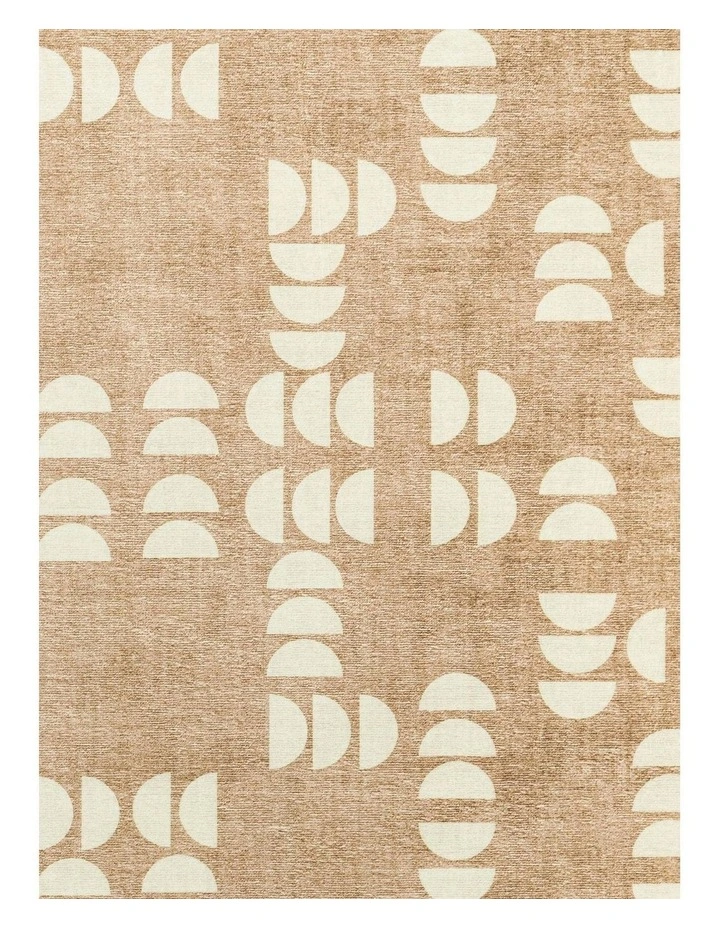 Alba Geometric Rollie Pollie Round Playmat in Beige/Ivory image 4