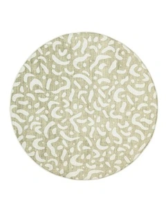 Jema Abstract Rollie Pollie Round Playmat in Beige