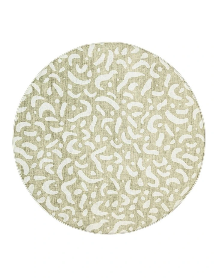 Jema Abstract Rollie Pollie Round Playmat in Beige image 1