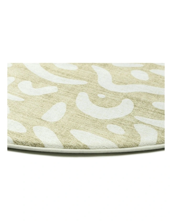 Jema Abstract Rollie Pollie Round Playmat in Beige image 2