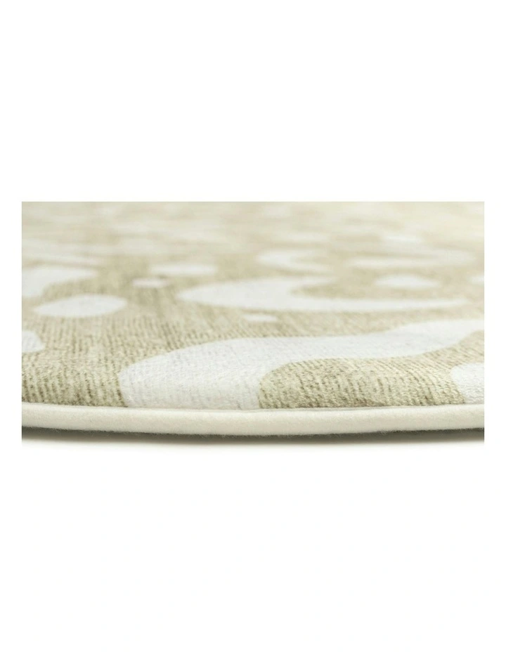 Jema Abstract Rollie Pollie Round Playmat in Beige image 5