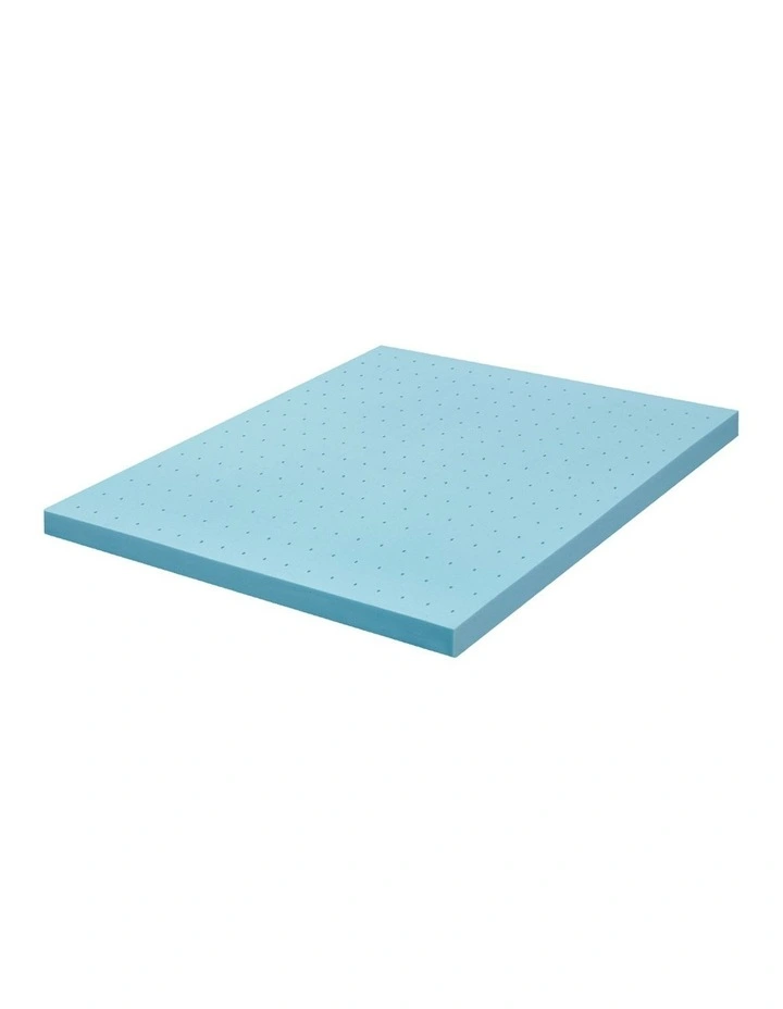 Mona Bedding King Memory Foam Mattress Topper 8cm in Blue image 1
