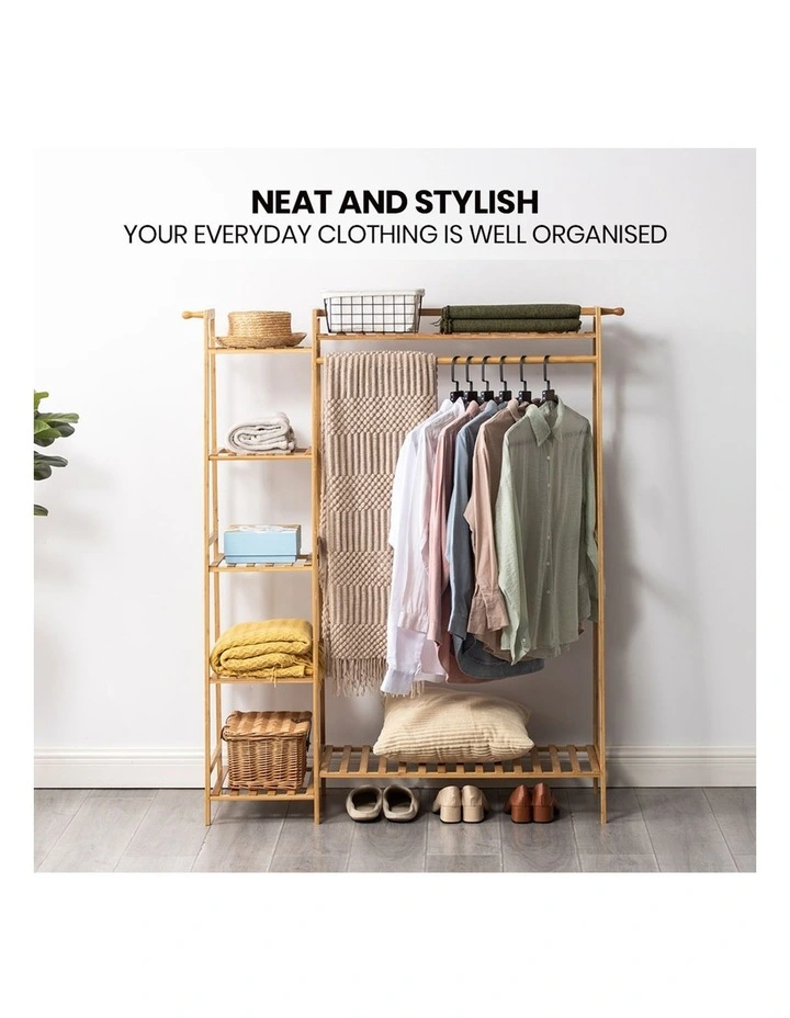 Open Clothes Rack in Natural image 4