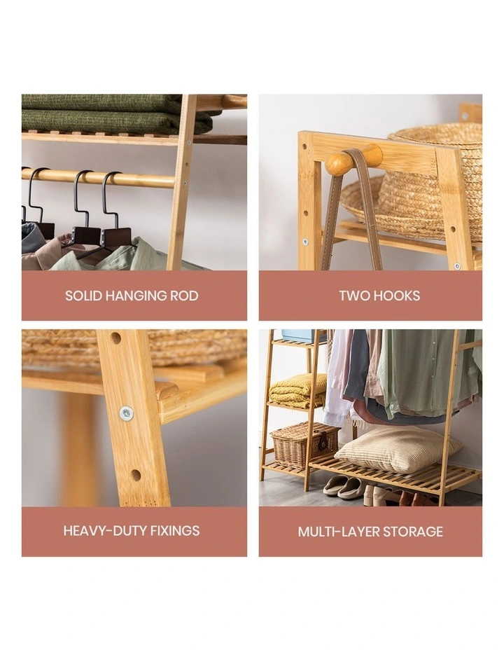 Open Clothes Rack in Natural image 6