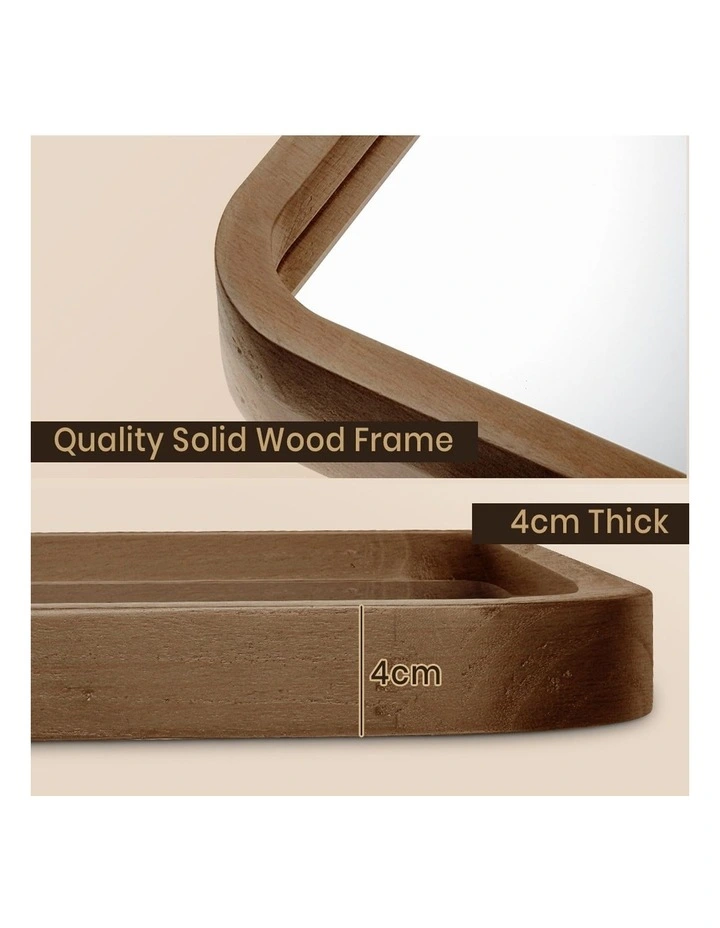Wooden Full Length Makeup Mirrors 180x80cm in Brown image 5