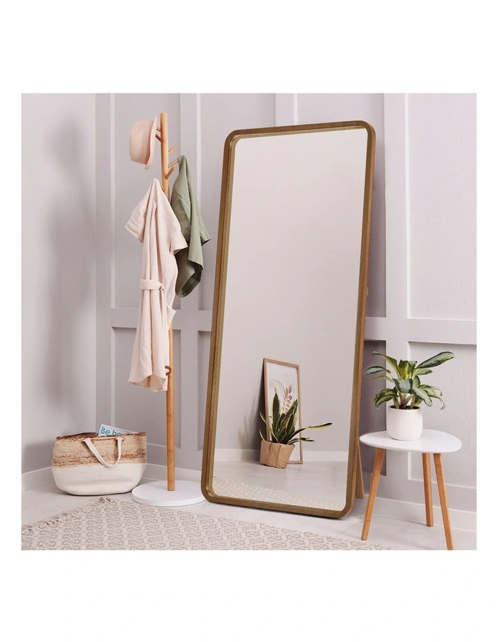 Wooden Full Length Makeup Mirrors 180x80cm in Brown image 7