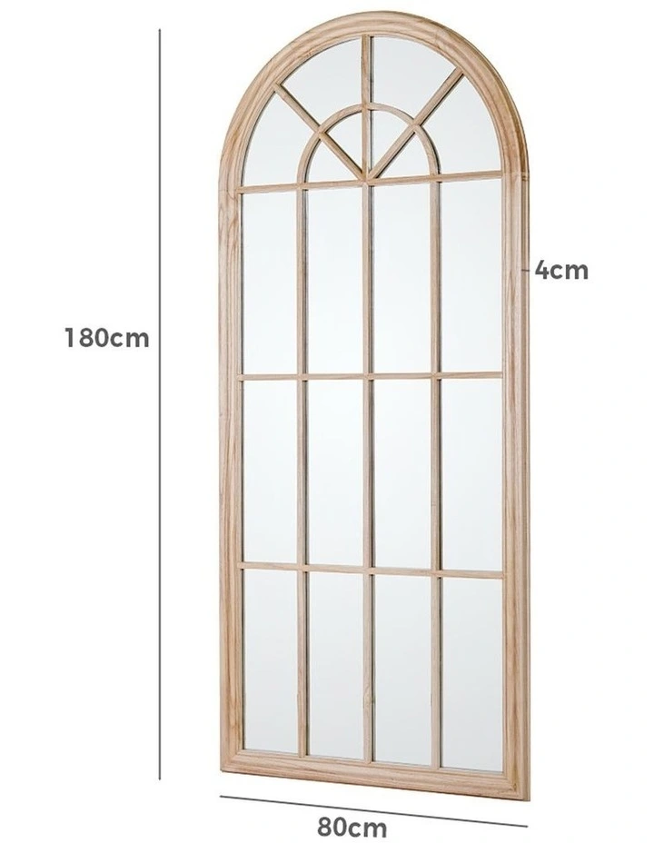 Wooden Full-Length Mirrors 180 x 80cm in Beige image 3