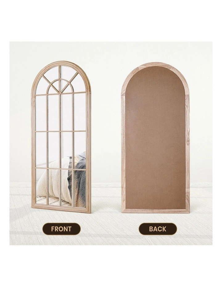 Wooden Full-Length Mirrors 180 x 80cm in Beige image 4