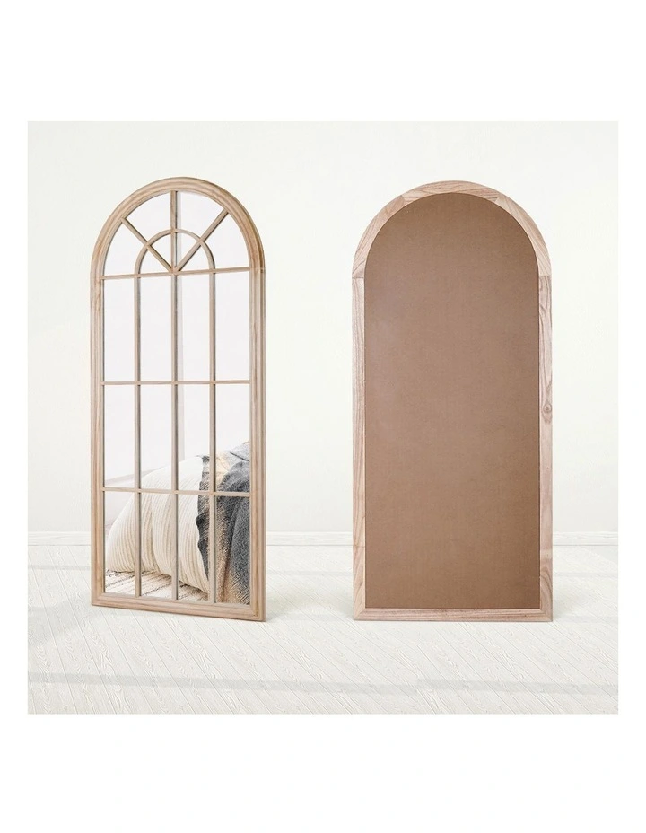 Wooden Full-Length Mirrors 180 x 80cm in Beige image 7