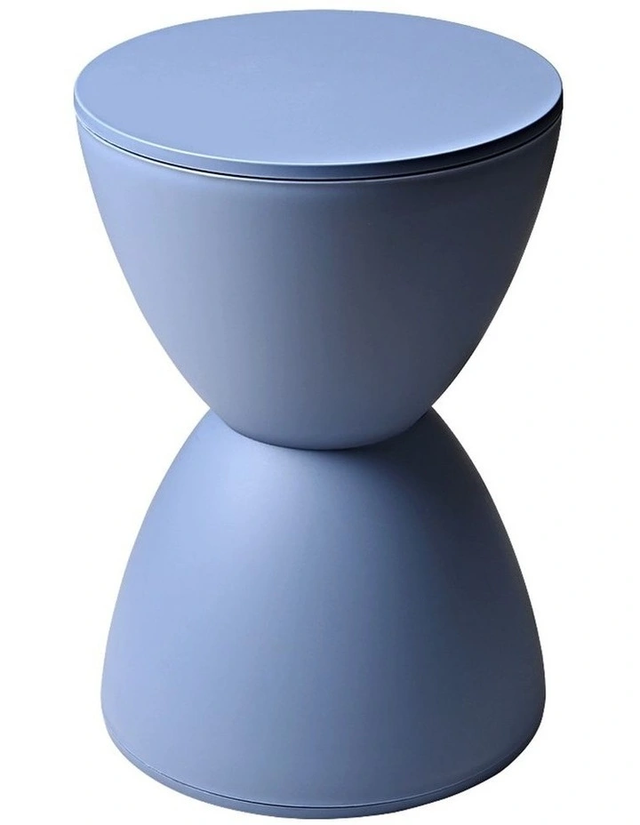Furb Round Modern Hourglass Stool in Blue MYER