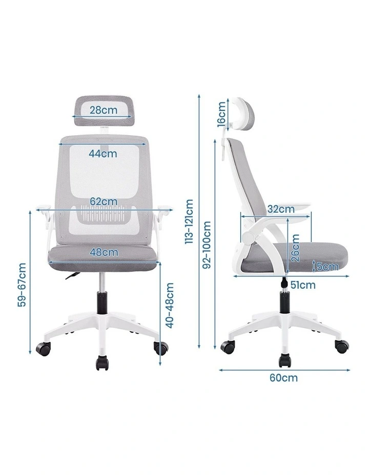 Mesh Executive Office Chair in Grey image 3