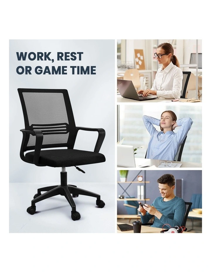 Office Computer Mesh Executive Chairs in Black image 4