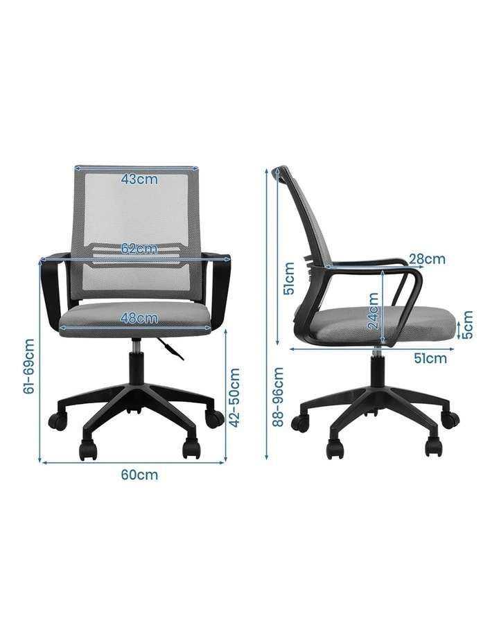 Office Computer Mesh Executive Chair in Black Grey image 3