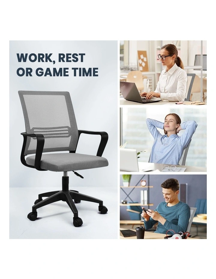 Office Computer Mesh Executive Chair in Black Grey image 4