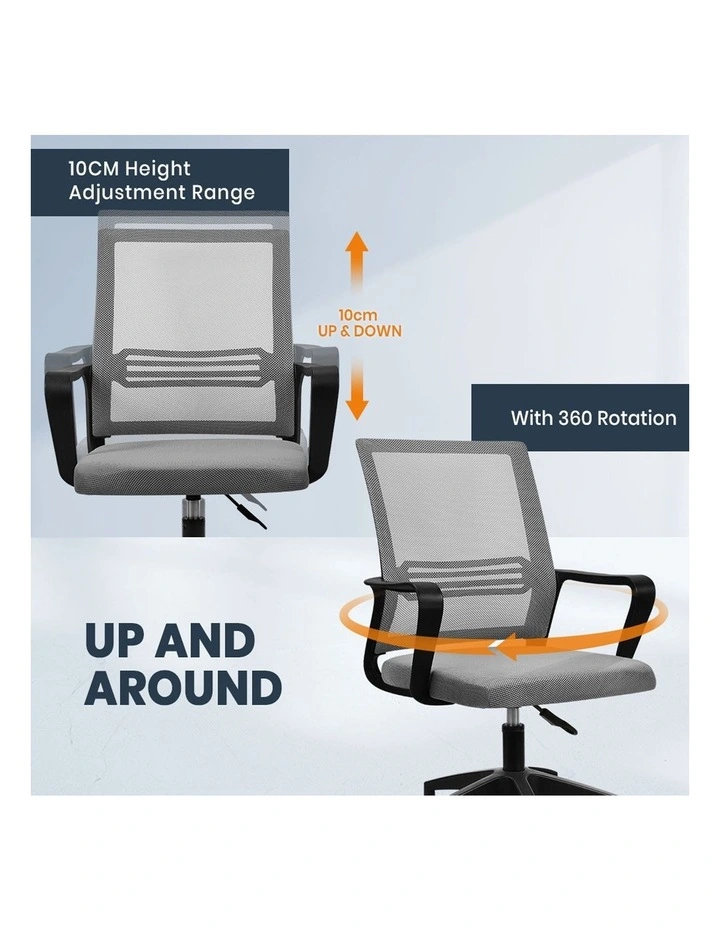 Office Computer Mesh Executive Chair in Black Grey image 5