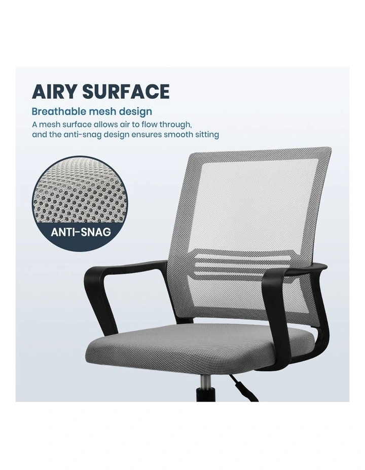 Office Computer Mesh Executive Chair in Black Grey image 7