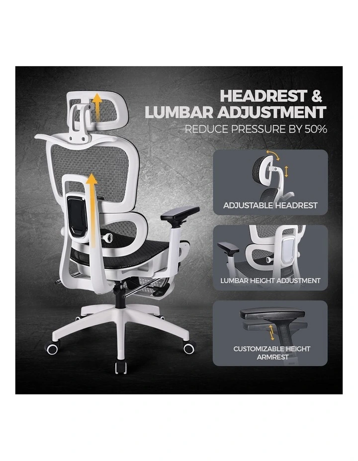 Ergonomic Office Chair in Black/White image 4