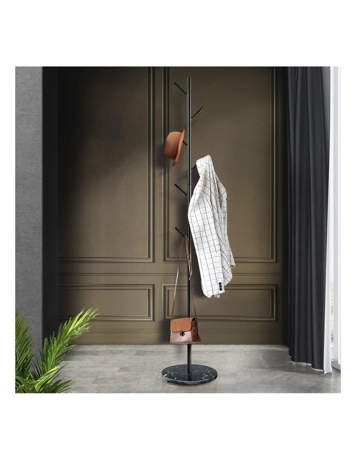 Coat Rack Steel Clothes Stand In Black image 2