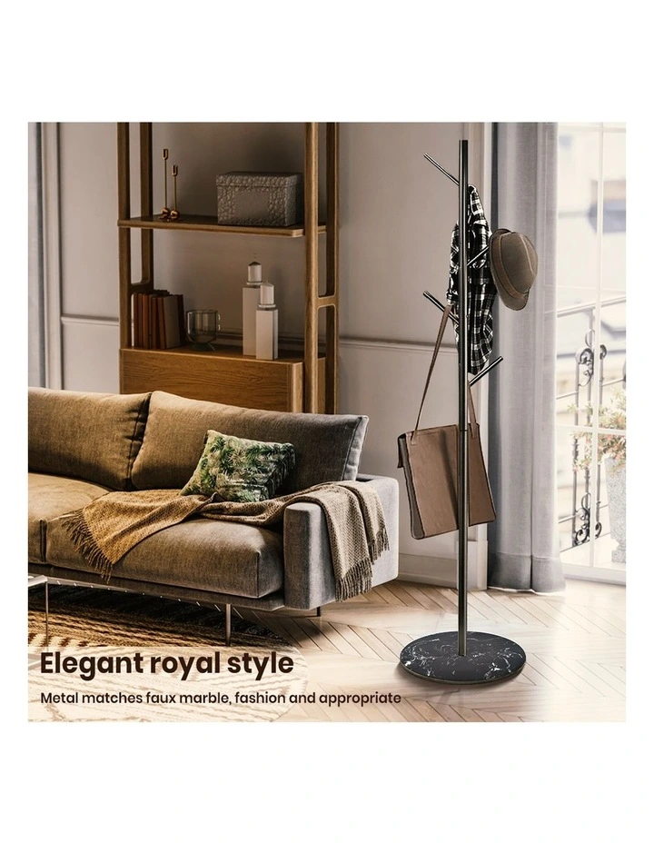 Coat Rack Steel Clothes Stand In Black image 4