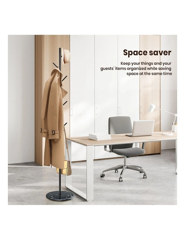 Coat Rack Steel Clothes Stand In Black image 7