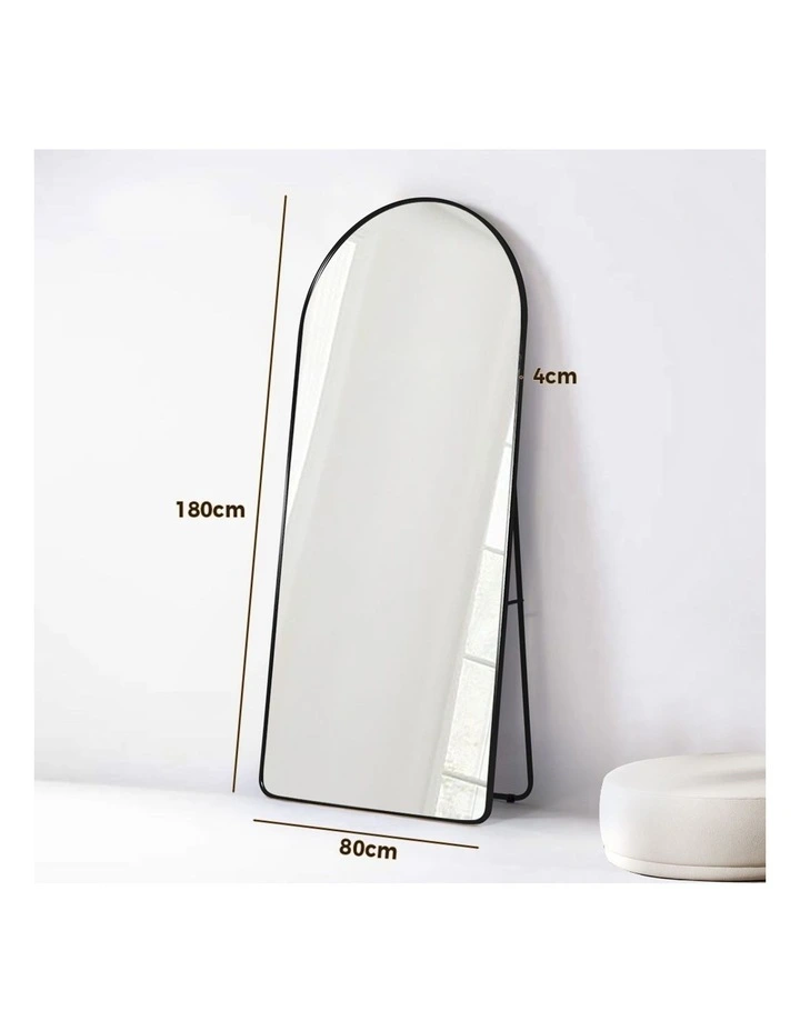 Large Full Length Free Standing Floor Mirror 180*80cm in Black image 3