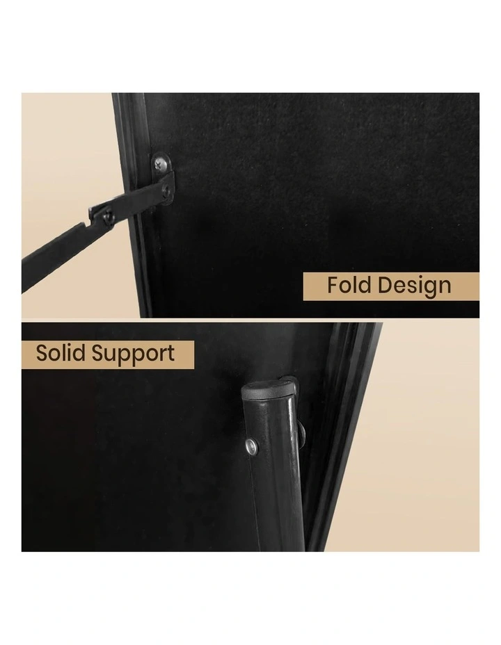 Large Full Length Free Standing Floor Mirror 180*80cm in Black image 6