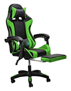 Two Point Massage Gaming Office Chair in Green