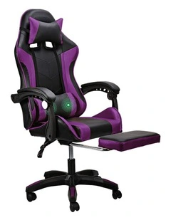Two Point Massage Gaming Office Chair in Purple