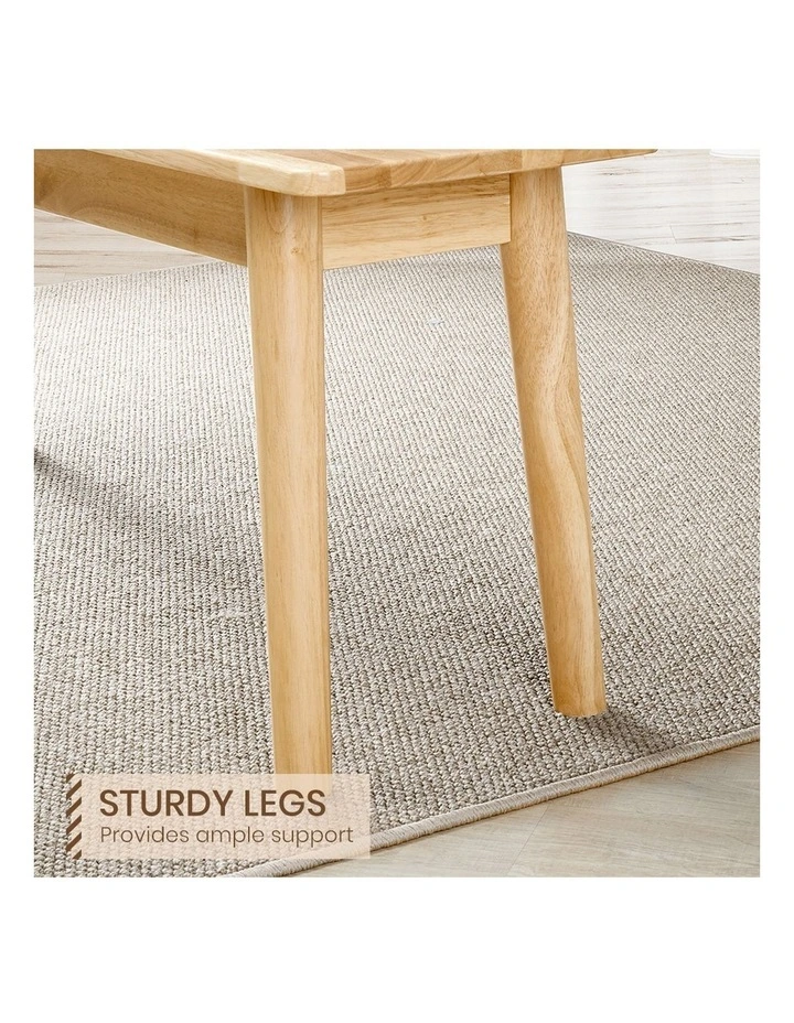 Wooden Dining Bench 120cm in Natural image 6