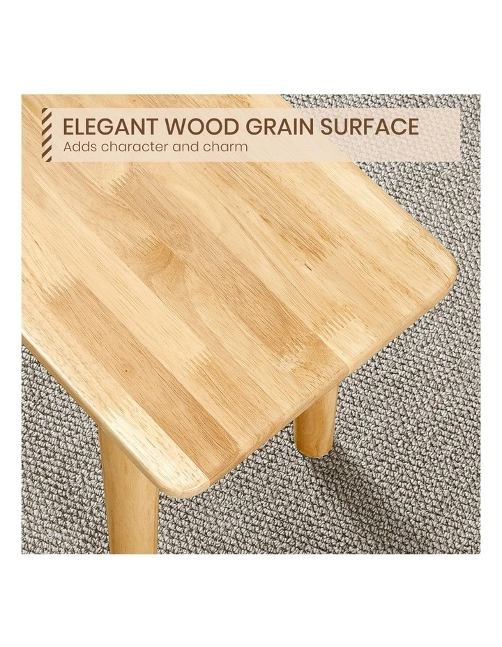 Wooden Dining Bench 140cm in Natural image 7