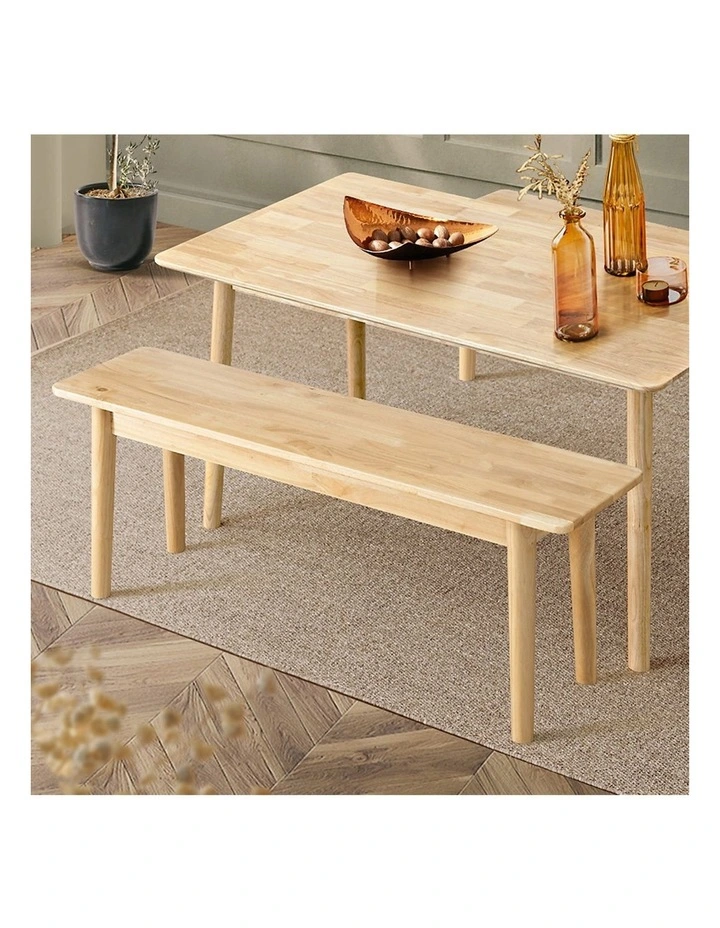 Wooden Dining Bench 160cm in Natural image 2