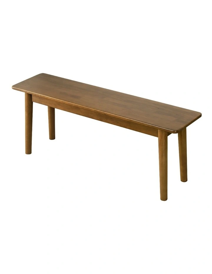 Wooden Dining Bench 140cm in Brown image 1
