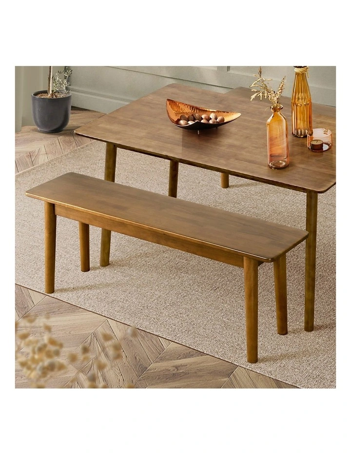 Wooden Dining Bench 160cm in Brown image 2