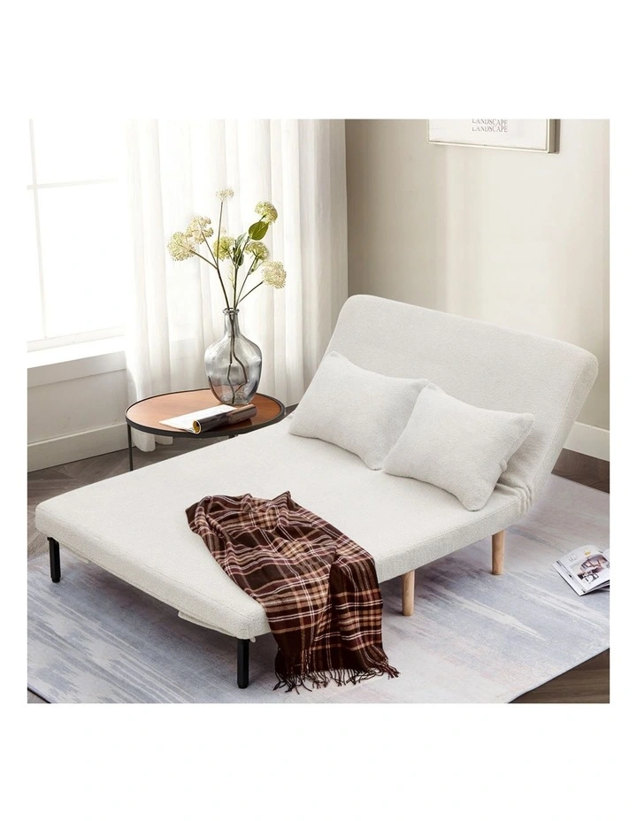 Wood Sofa Bed in Beige image 7