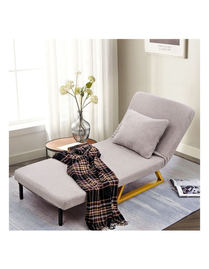 Folding Single Seat Sofa Bed in Grey image 7