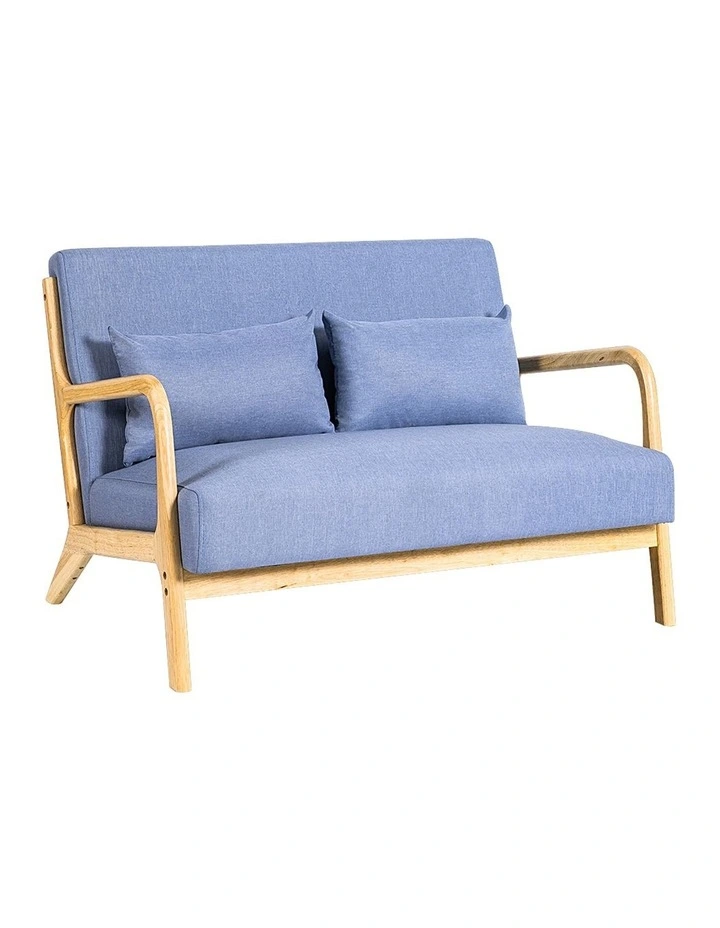 Armchair 2-Seater in Light Blue image 1