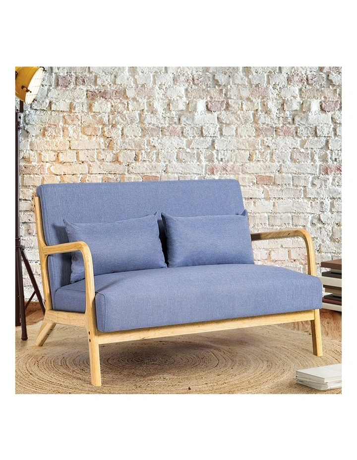 Armchair 2-Seater in Light Blue image 2